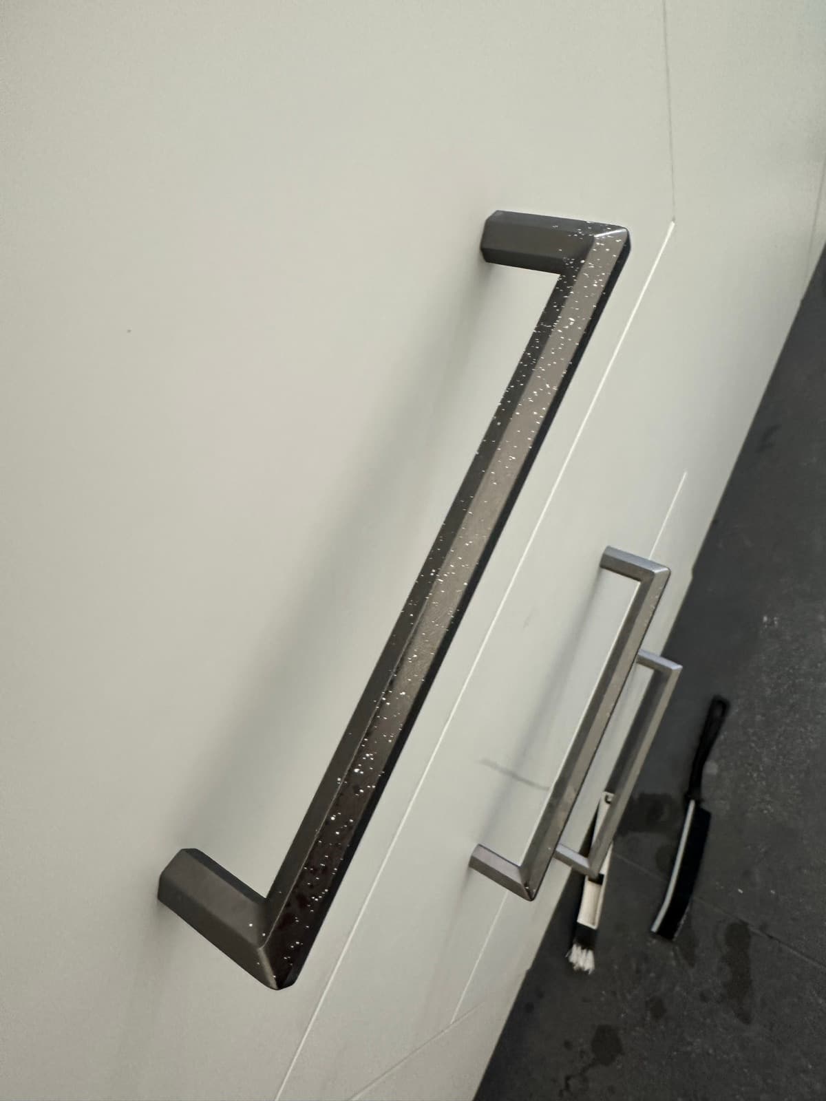 Home Cleaning in Auburn, WA — Kitchen before cleaning: Fingerprints, oxidation, smudges