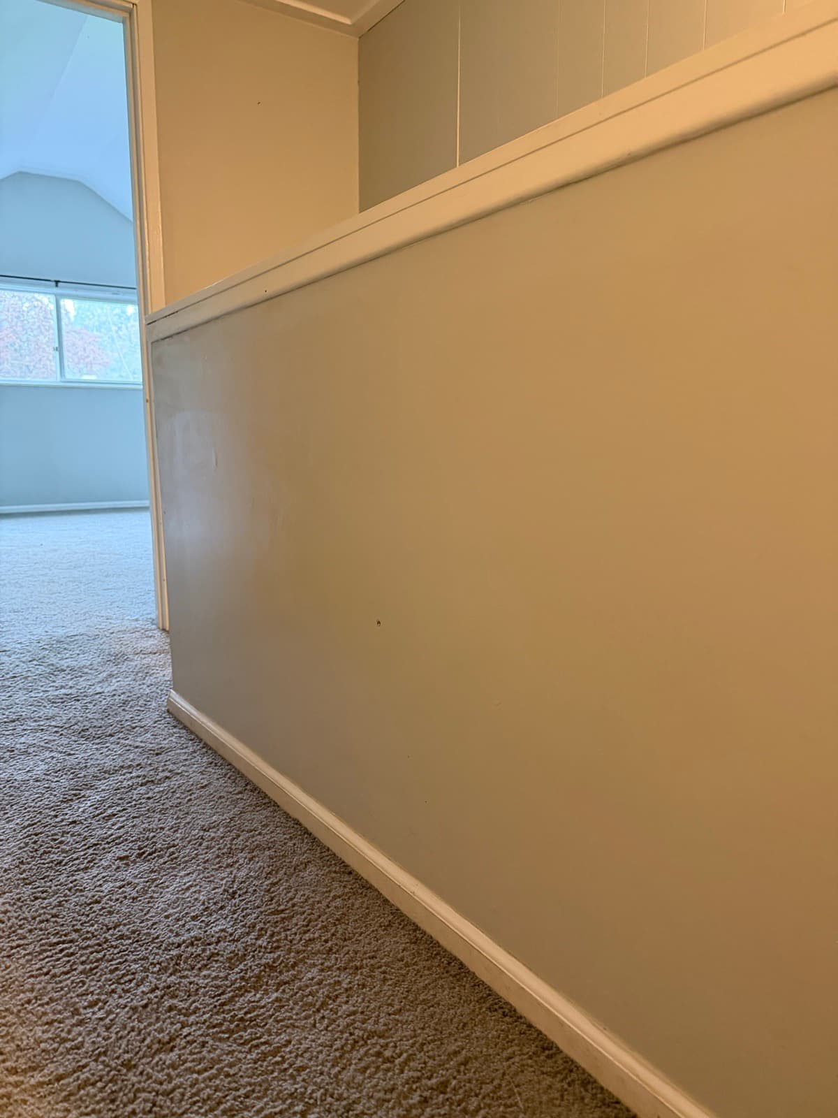 Home Cleaning in Tacoma, WA — Hallway after cleaning: Walls spot-cleaned, baseboards wiped